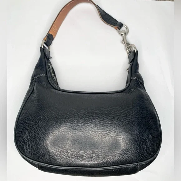 COACH Black Pebbled Leather Hobo Bag - Picture 2 of 5